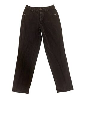 High-Rise Straight Leg Women's Jeans in Black